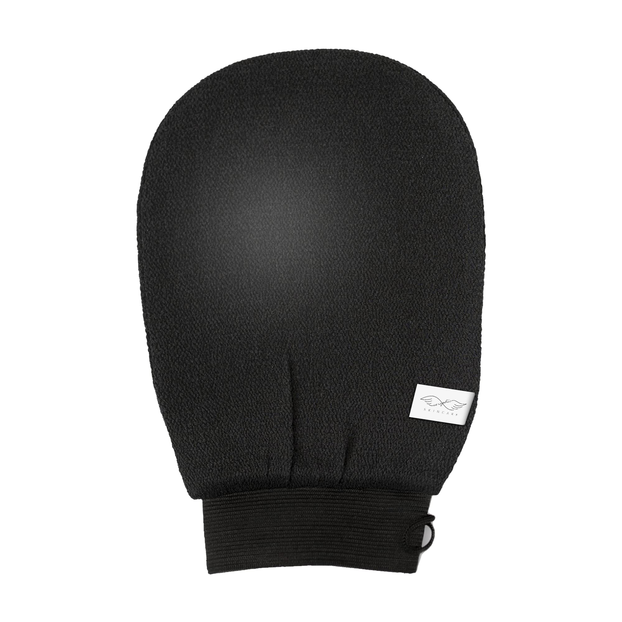 Seraphic Skincare Korean Exfoliating Mitts (1pc) Microdermabrasion at Home, Exfoliating Gloves Visibly Lift Away Dead Skin, Great for Spray Tan Removal or Keratosis Pilaris, Made of 100% Viscose Fiber