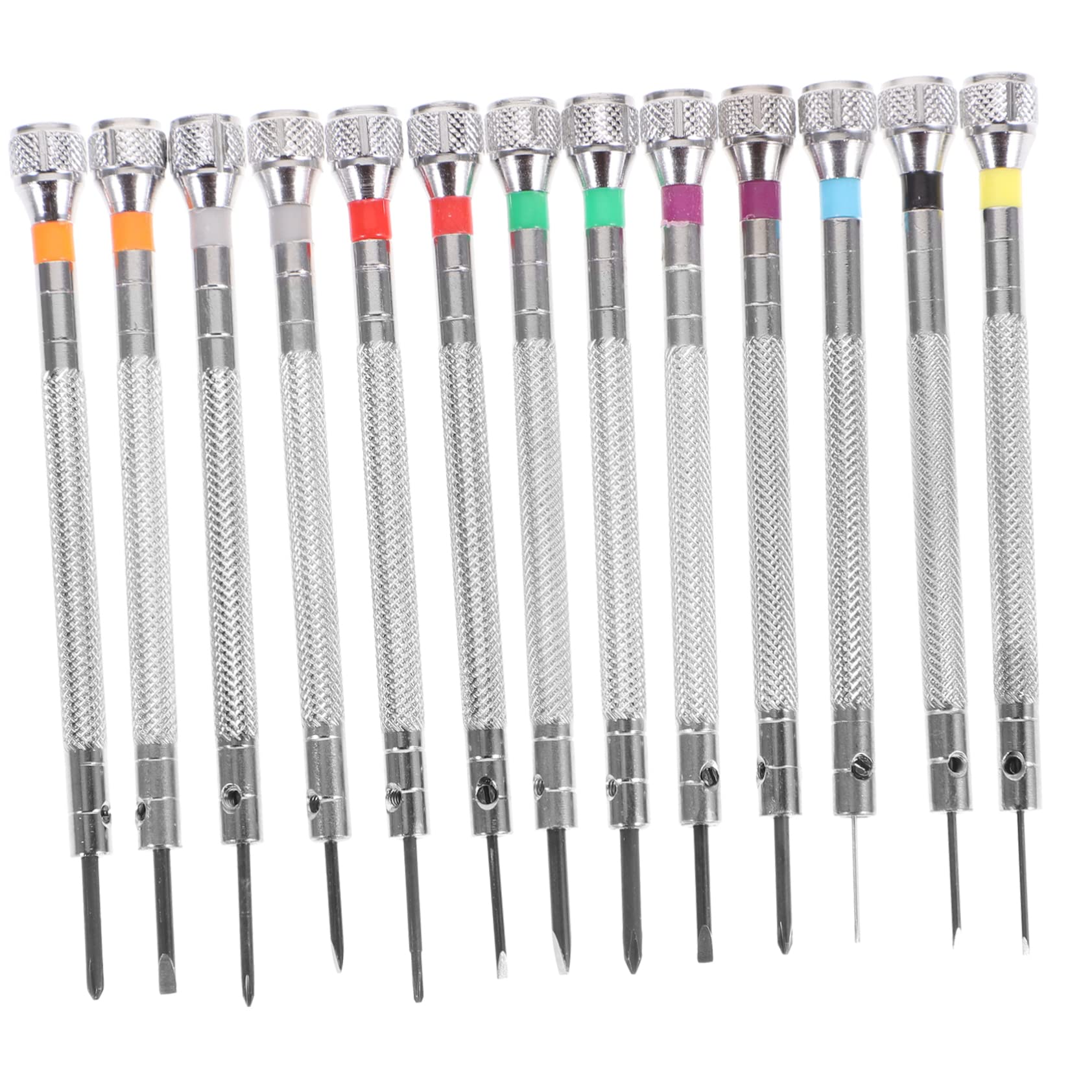 Juego de 13 Destornilladores para Relojes, microdestornilladores, Herramientas para relojeros, Kit de Joyas, minidestornilladores de precisión, Destornilladores pequeños para teléfonos, j(