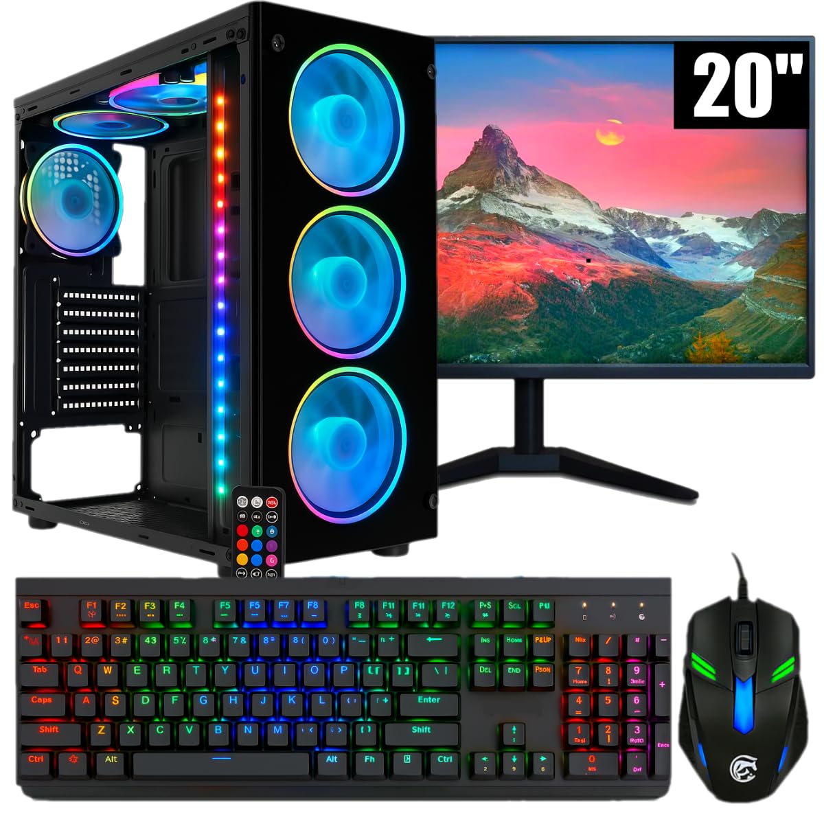 PC GAMER COMPLETO RX 580 8GB DDR5, I5 6 GERAÇÃO, SSD 480GB, 32GB