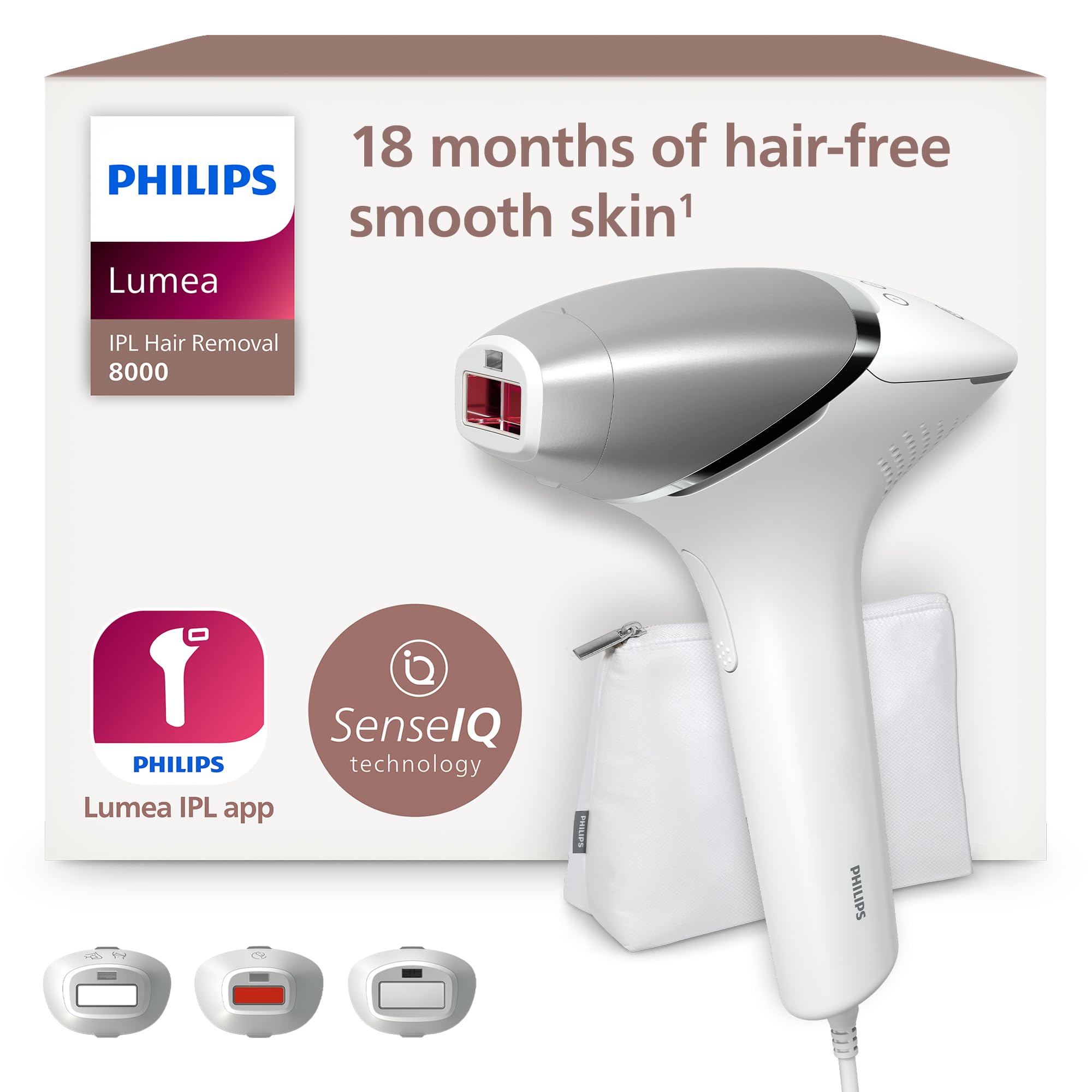 Philips Lumea IPL 8000 Series BRI946/00 Dispositivo di epilazione IPL con SenseIQ