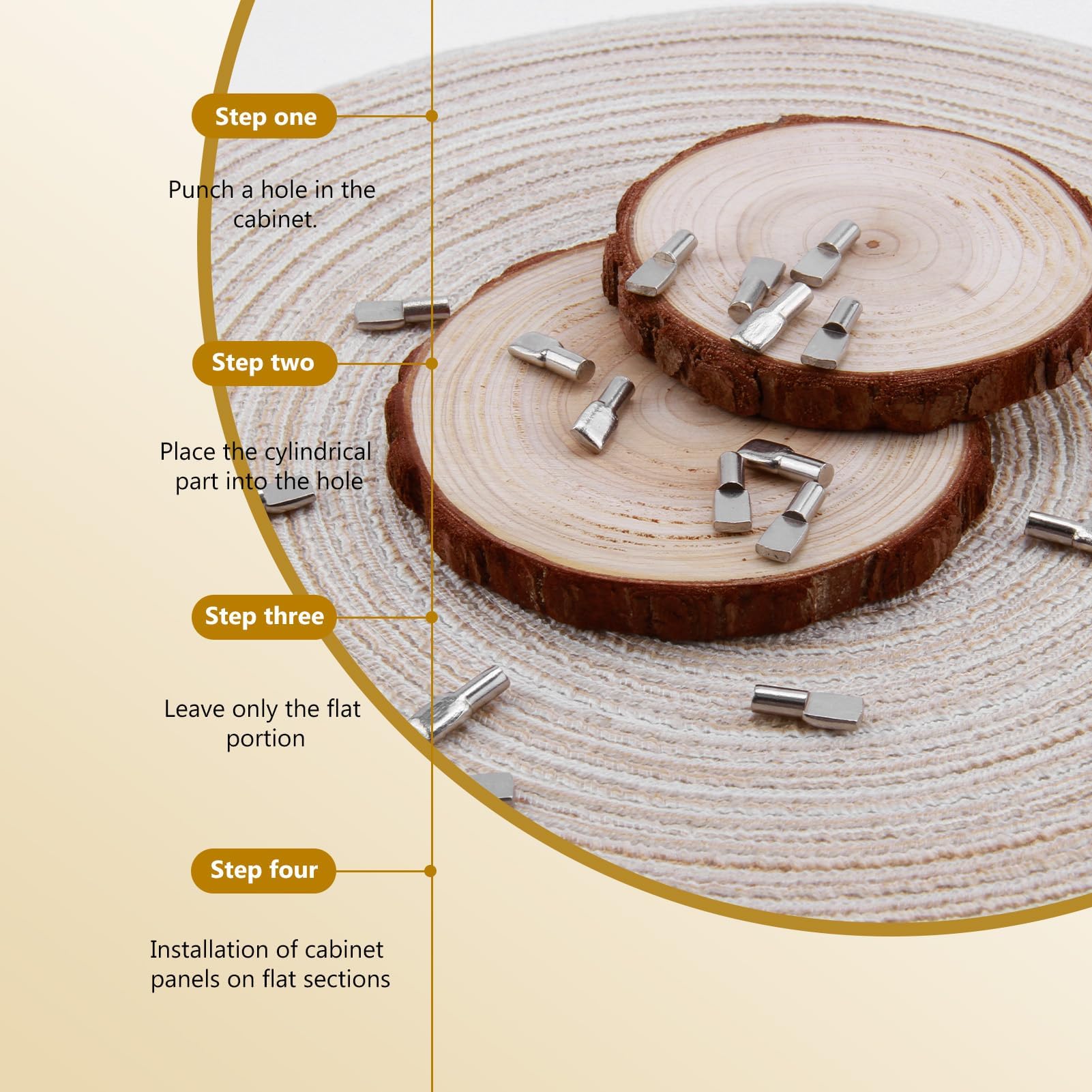 20 Tacchette Per Mensole In Metallo - 5x19mm, Anticorrosione, Facili Da Installare - Foto 11