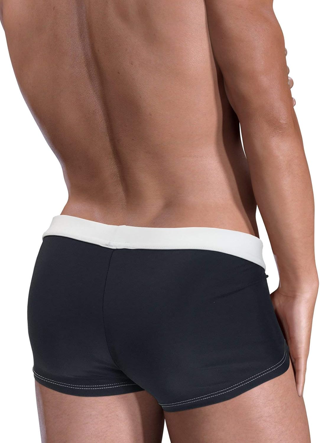 Moby Big Boy Pouch Swim Square Cut Black