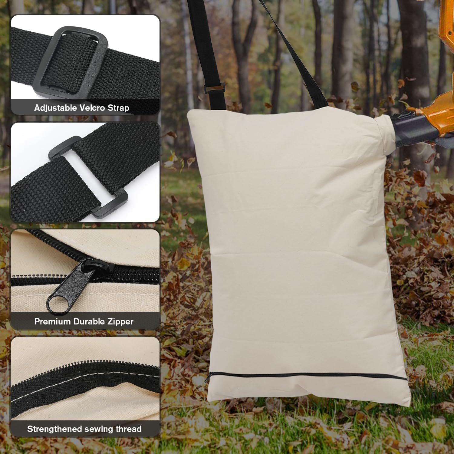Bolsa de aspiradora de repuesto para soplador de hojas Toro 51602 51609 51619 51621 51681 51681 51681 51436 51558 51563 51574 51581 51592 51593 51594 51599, 2 unidades