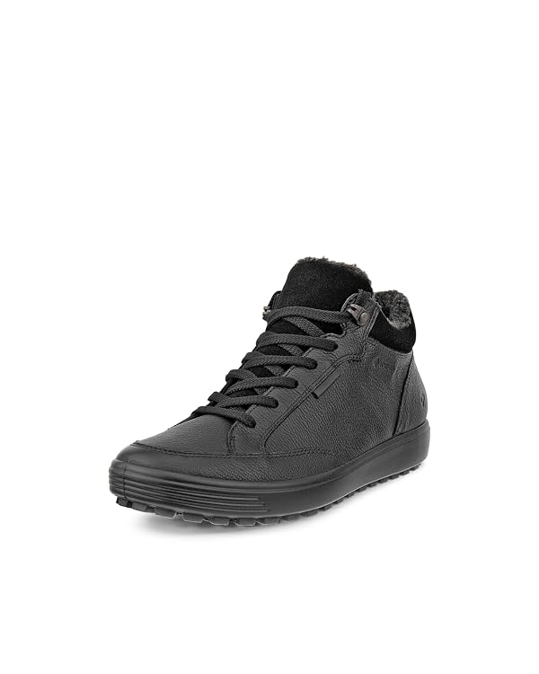 ECCO Women's Soft 7 Tred Warm Gore-Tex Waterproof Mid-Cut Ankle Boot, BLACK, 7-7.5 by ECCO - Used condition - US$40.16
