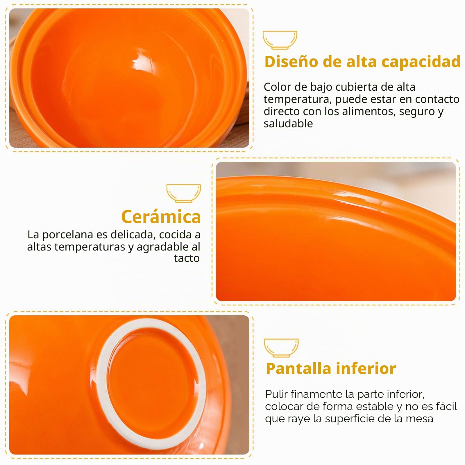 Bocguy 3 cuencos Ramen Bowl Anime, Ramen Bowl para fans del anime, regalo de cocina, hogar y hogar