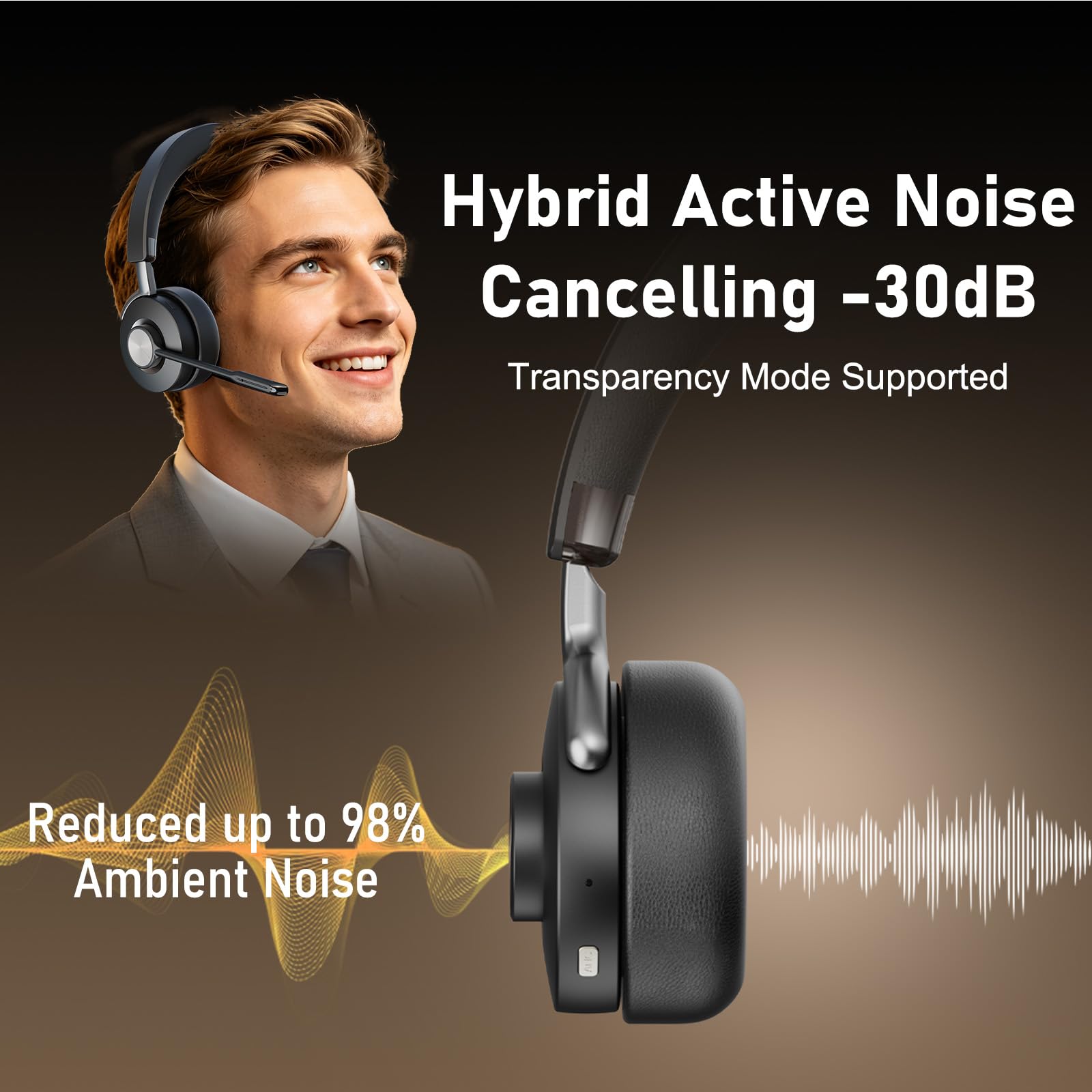 MAIRDI Bluetooth Office Headset ANC Clear Calls - Dettaglio