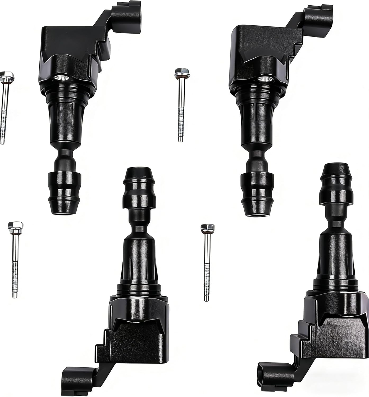 Ignition Coil Pack OE#UF491 UF645 Compatible with 10-17 Equinox 07-14 Malibu 06-10 Cobalt 06-11 HHR 10-17 Terrain 12-17 Verano 11-17 Regal 07-10 G5 06-10 G6 06-09 Solstice 2.0L 2.2L 2.4L,Set Of 4