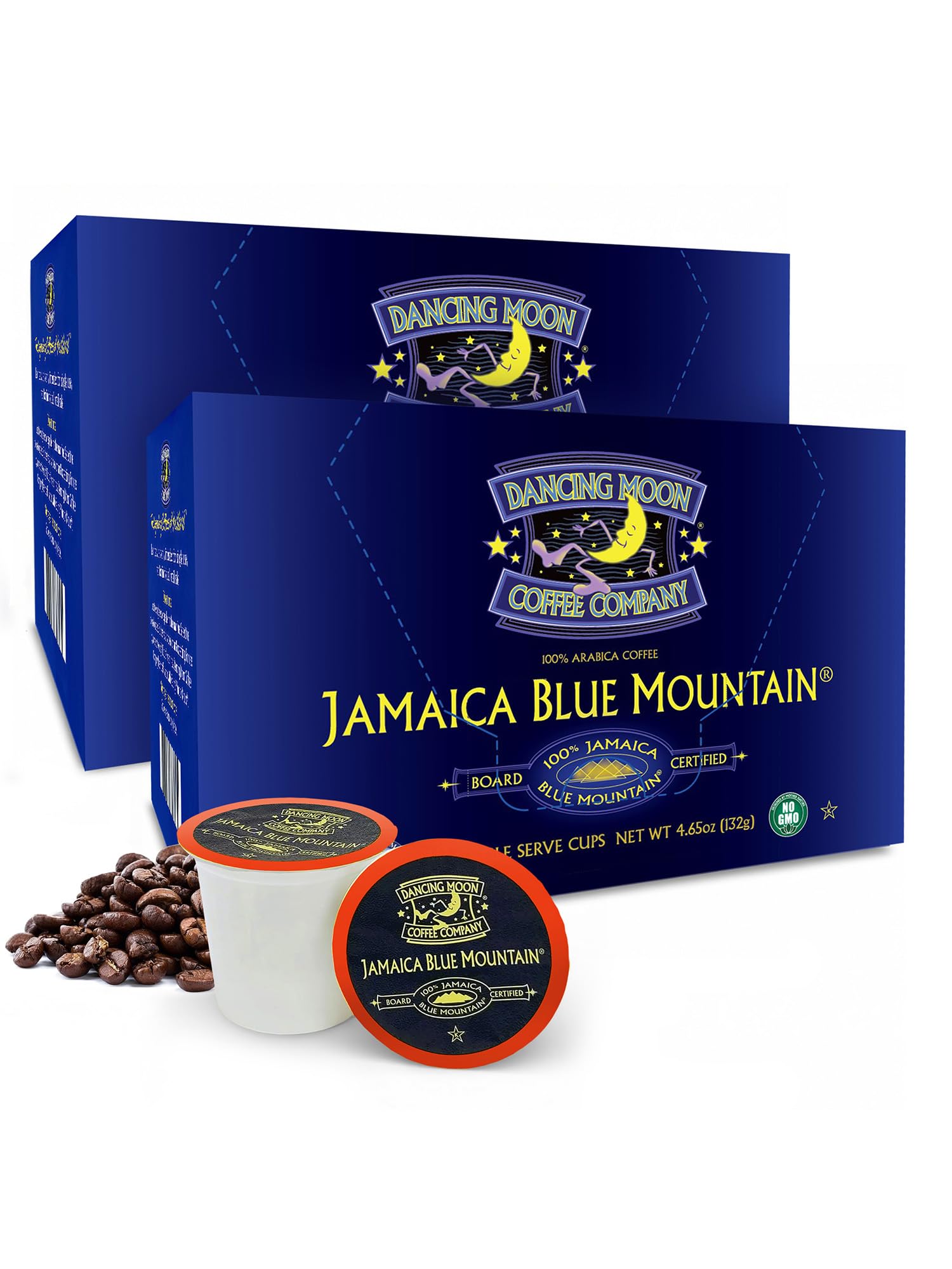 Pods - 100% Jamaica Blue Mountain Medium Roast - K-Cup Compatible Keurig Coffee Pods - Small-Batch Crafted, Supports Military Charity - 24 Cups