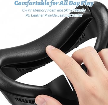 1PCS for Meta/Oculus Quest 3S Facial Interface, for Quest 3S Accessories, Anti-Sweat Light Blocking VR Eye Cover, Suitable for Gaming/Fitness Easy to Install & Clean, NOT Fits Meta Quest 3/2