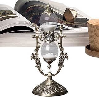 Dayysiuy Vintage Sanduhr Dekoration,15 Minuten Sanduhr Retro - Präziser Sandzeitmesser Als Wohnaccessoire Für Wohnzimmer Und Schlafzimmer