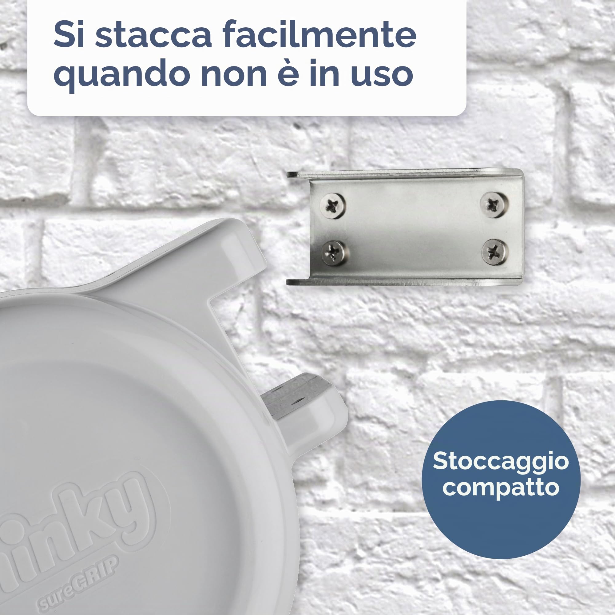 Minky VT21290100 - Filo stendibiancheria Retrattile per Esterni, 30 m (2x15m), GIARDINO, Grigio