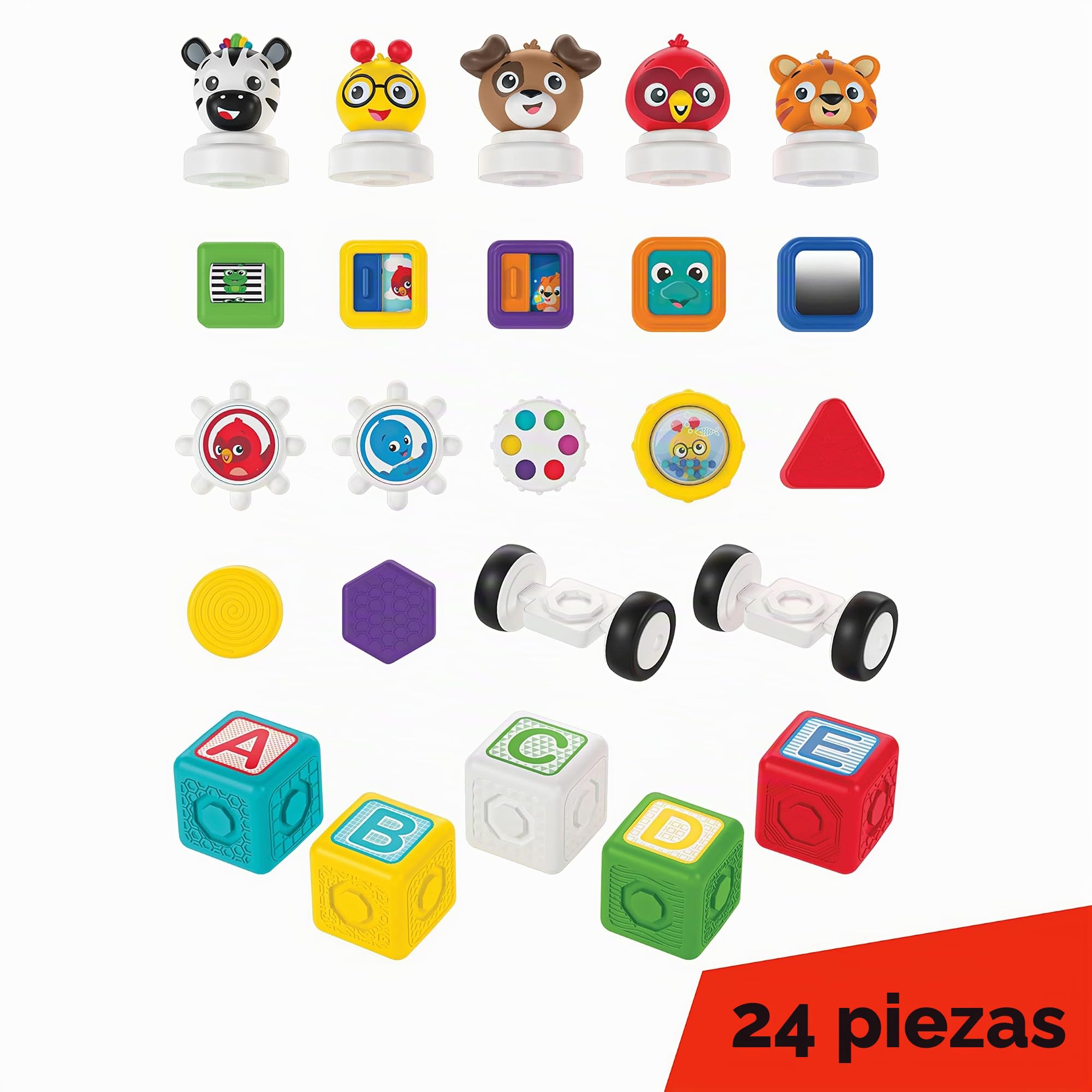 Baby Einstein Bloques magnéticos de Actividades Connect & Create, 24 Piezas, a Partir de 6 Meses