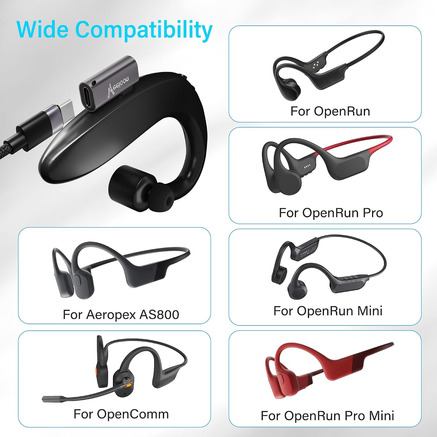 90 Degree Charger Adapter 4 Pack Replacement for Shokz Headphones, USB C Magnetic Charger Right Angle Converter, Compatible with Aftershokz Aeropex, OpenRun Pro/Air/Mini, Openswim Pro image 5
