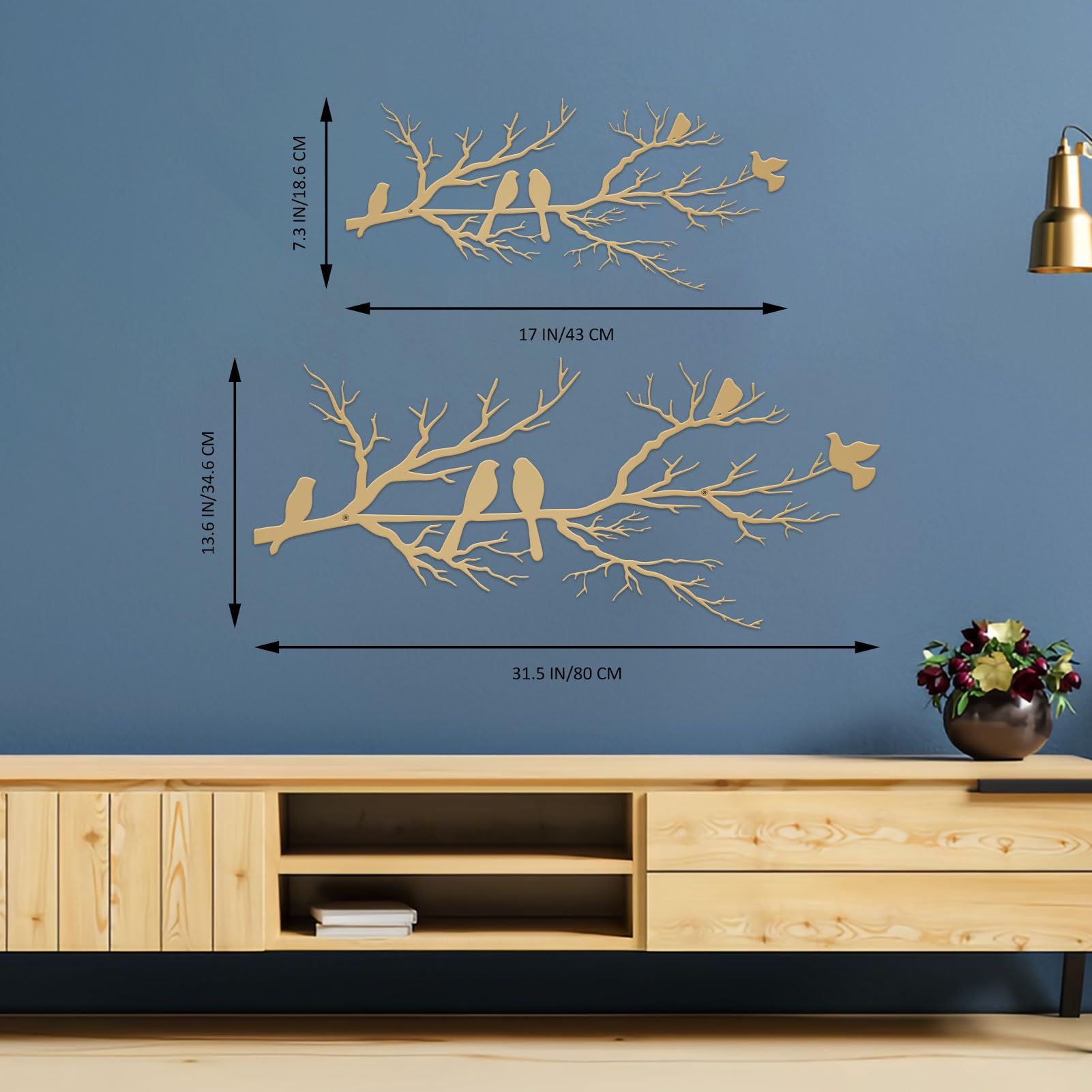 ESTART Metal Birds Wall Art - Image 3