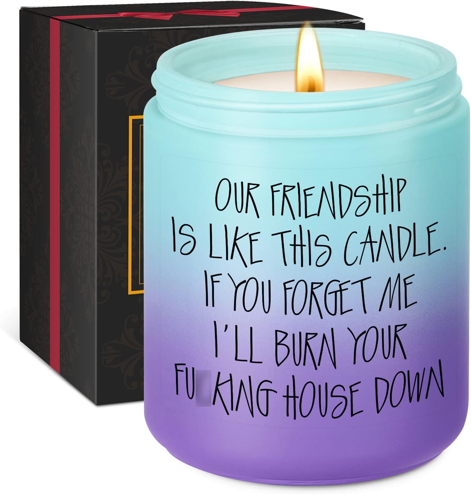 GSPY Scented Candles - Best Friend, Friendship Gifts for Women - Christmas, Birthday Gifts for Friends Female, Presents for Women - Going Away Gifts for Friends - Funny Gifts for Friends, BFF Gifts