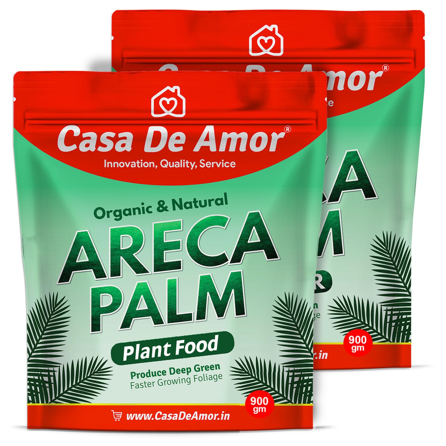 Casa De Amor Organic Areca Palm Plant Food for Growth & Green Plant Health (2 Packs of 900 gm) (B0CMTYYND9) Amazon Price History, Amazon Price Tracker