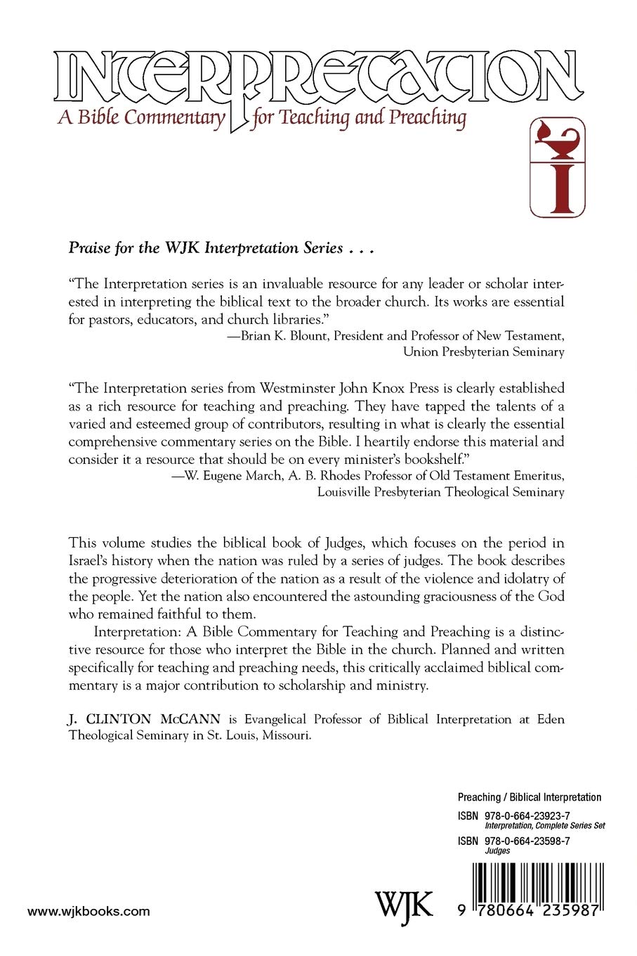 Judges: Interpretation: A Bible Commentary for Teaching and Preaching