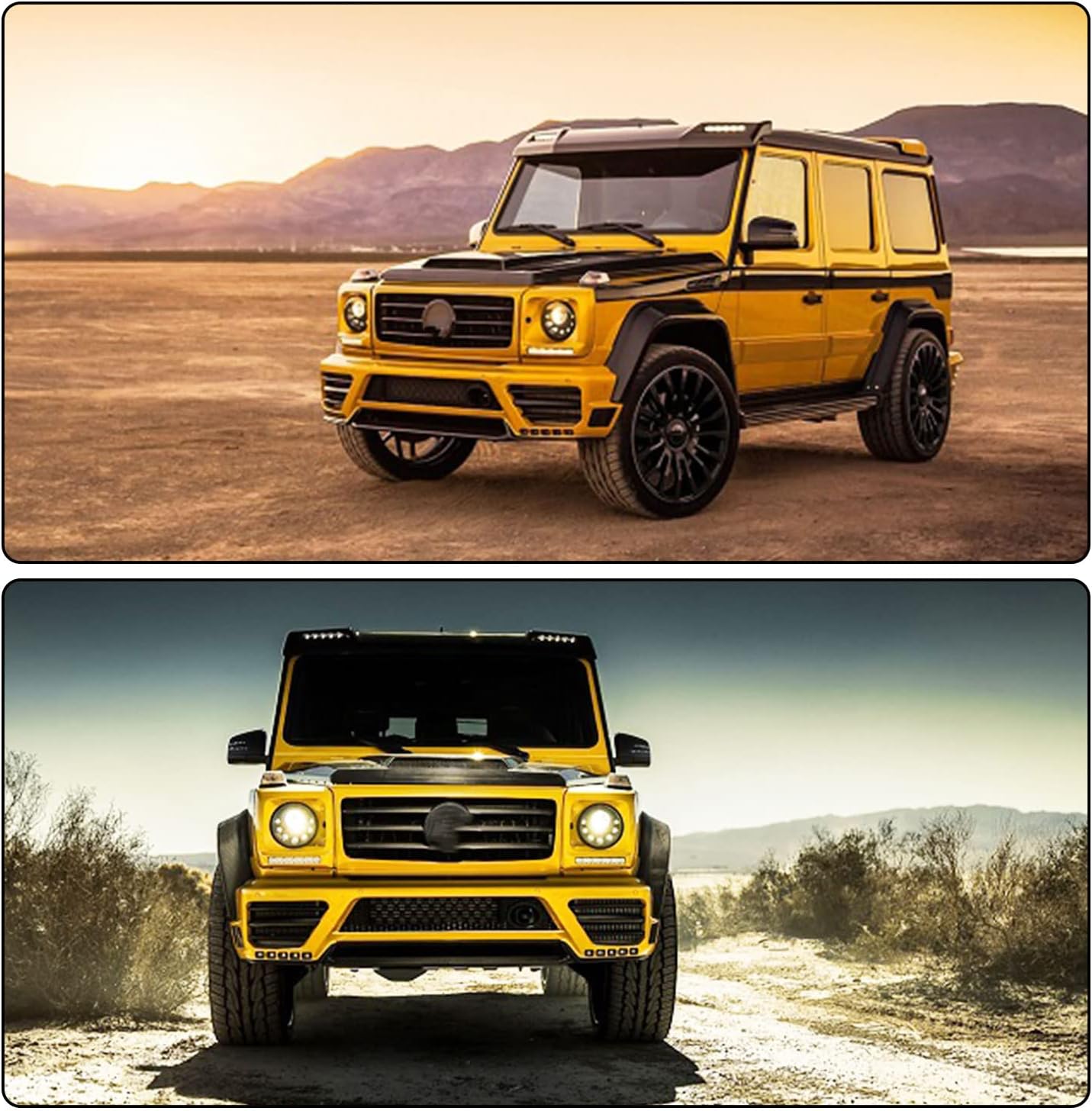 MCARCAR KIT Front Roof Spoiler Compatible with Mercedes-Benz G Wagon W463 G500 G550 G55 G63 G65 AMG 2013-2018 Customized Carbon Fiber Roof Window Spoiler Wing Factory Outlet