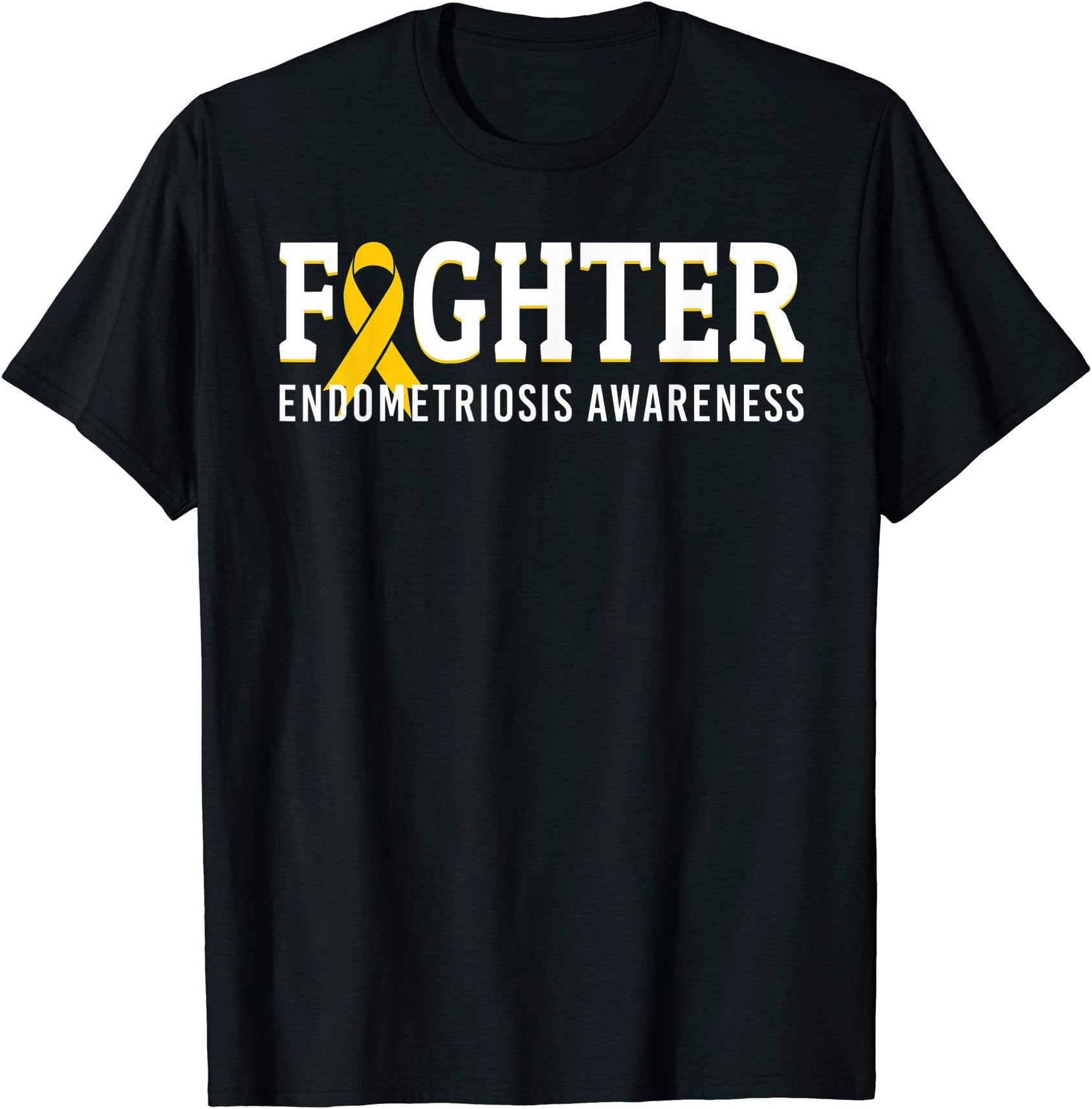 Endometriosis Awareness ApparelFighter Endometriosis Awareness Month Ribbon Endo Warrior T-ShirtOEKO-TEX STANDARD 100