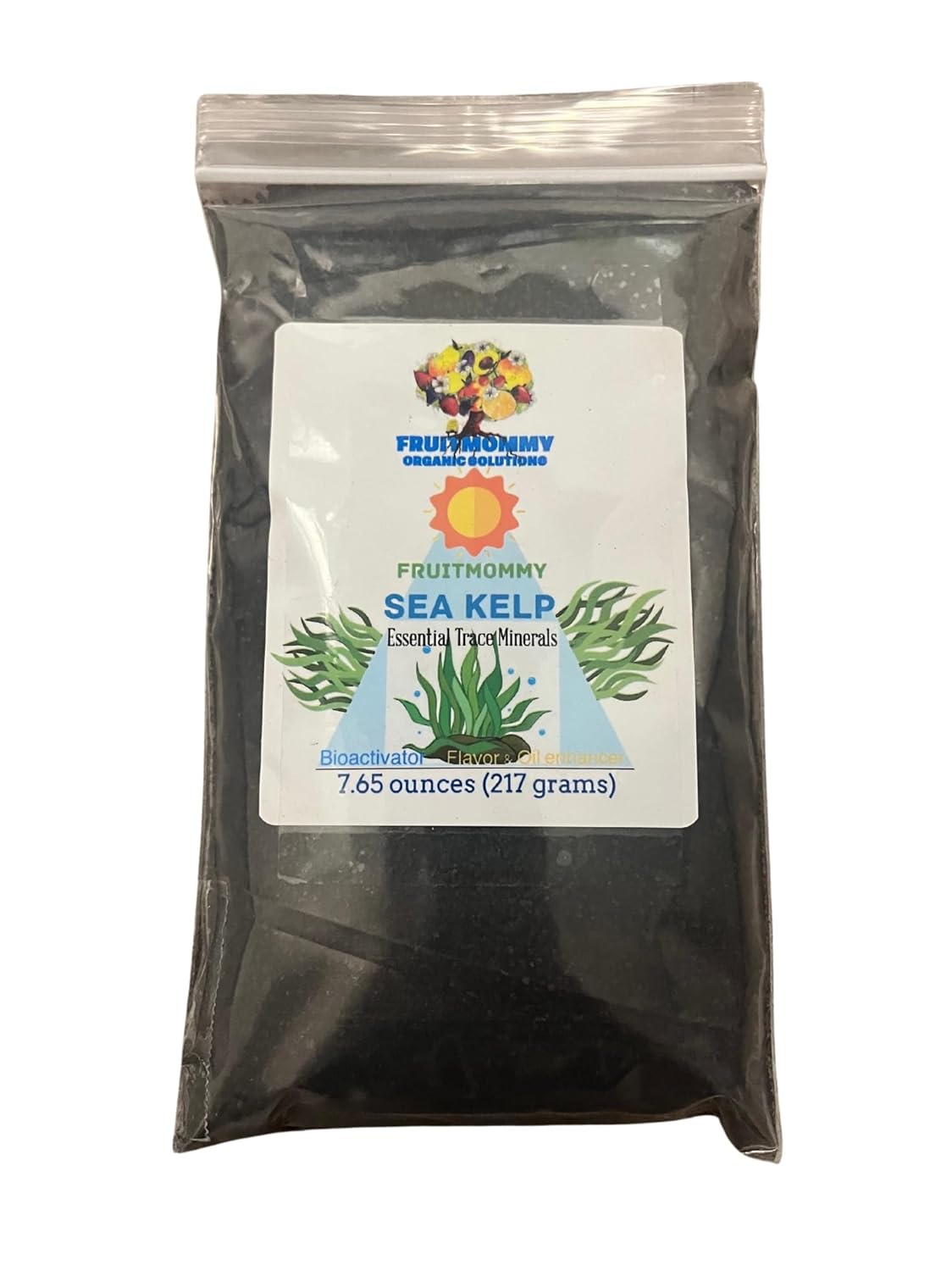 Fruitmommy Sea Kelp Fertilizer – 100% Organic Plant Food for Vegetables, Flowers, Fruit Trees & Lawns | Concentrated Growth Booster | Makes 360 Gallons | Indoor & Outdoor Use