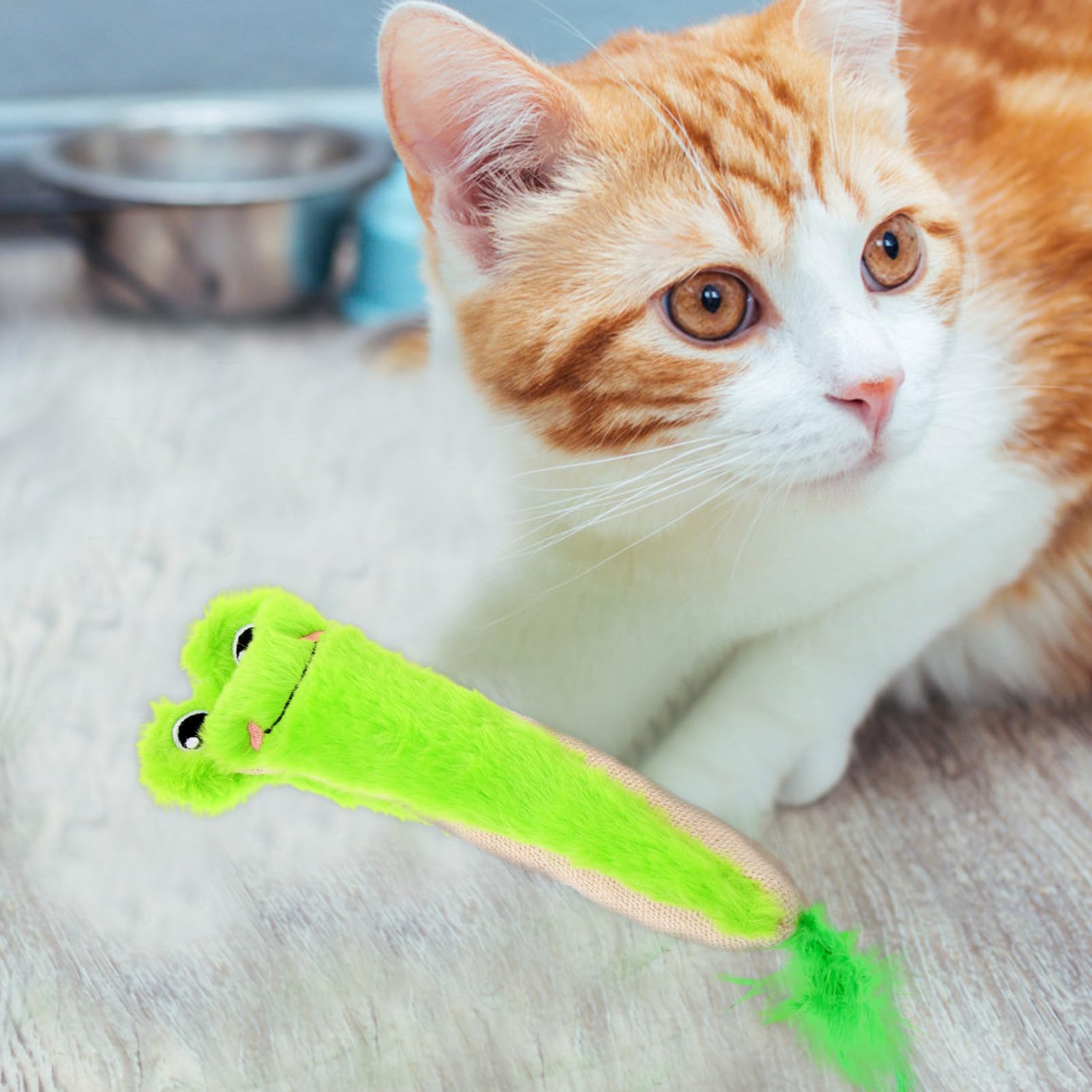 Jouets pour Chats D'intérieur Souris en Peluche Douce avec Papier Froissé Jouet Interactif À Mâcher pour La Santé Bucco-