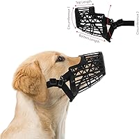 Vista 1 de Cesta tipo jaula para bozal de perros, Negro