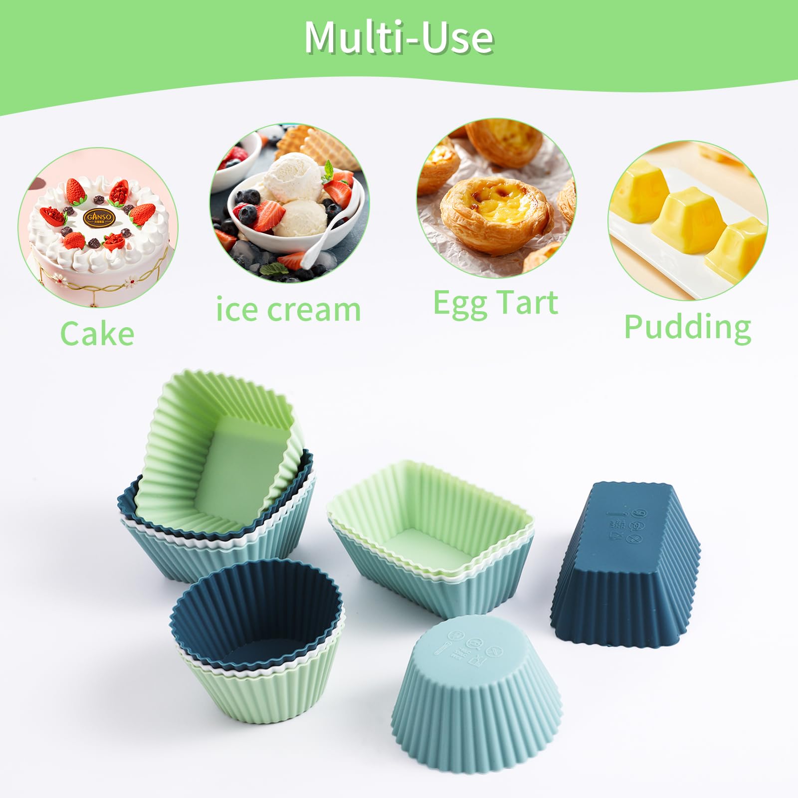 Muffinbackformen Für Muffins Muffinform Silikon 12-teilig