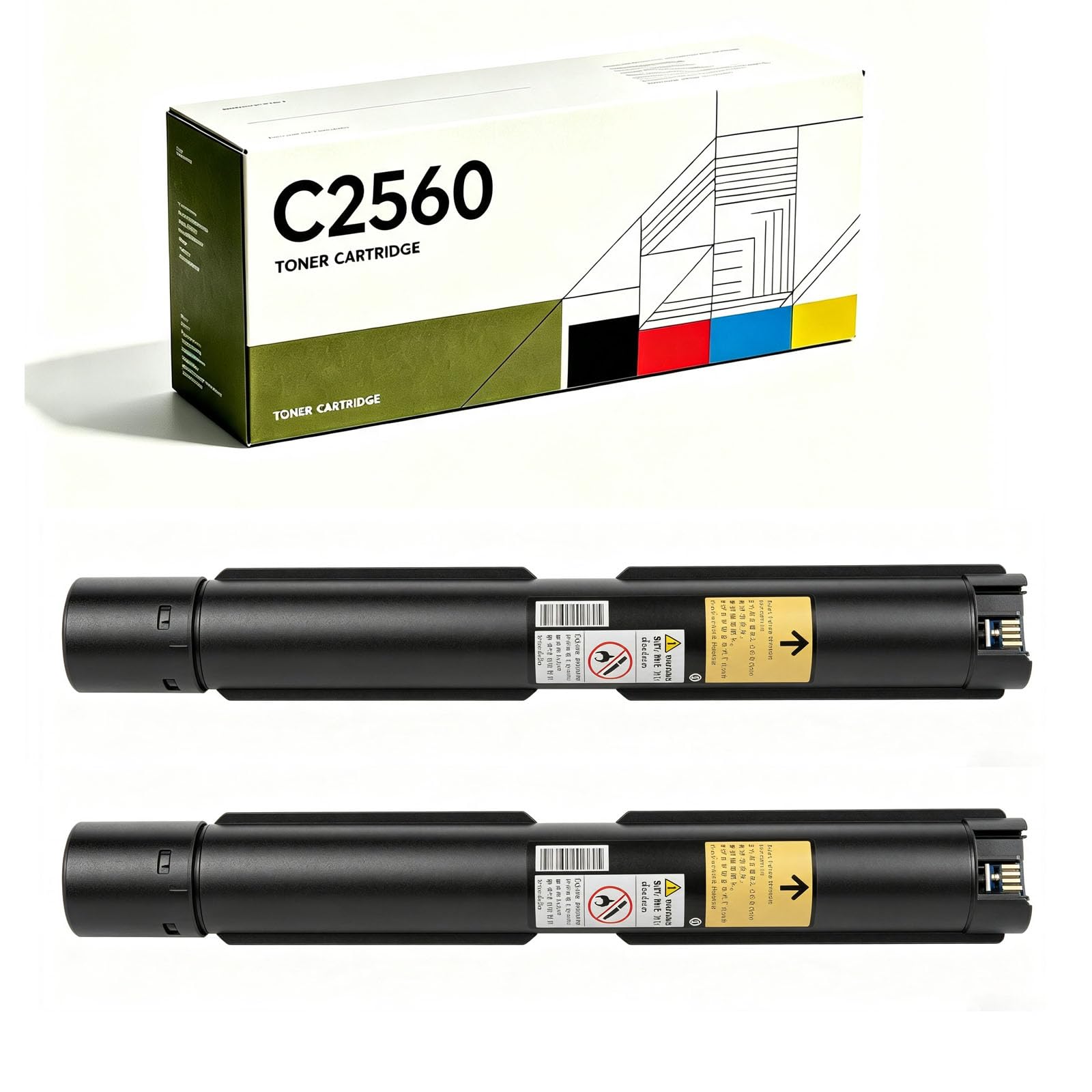Cartuccia di toner ApeosPort C3060, C2560, C2060 compatibile, colori brillanti, cartuccia di toner speciale per stampanti a colori, cartuccia di toner trasparente e liscia ad alta capacità, nero