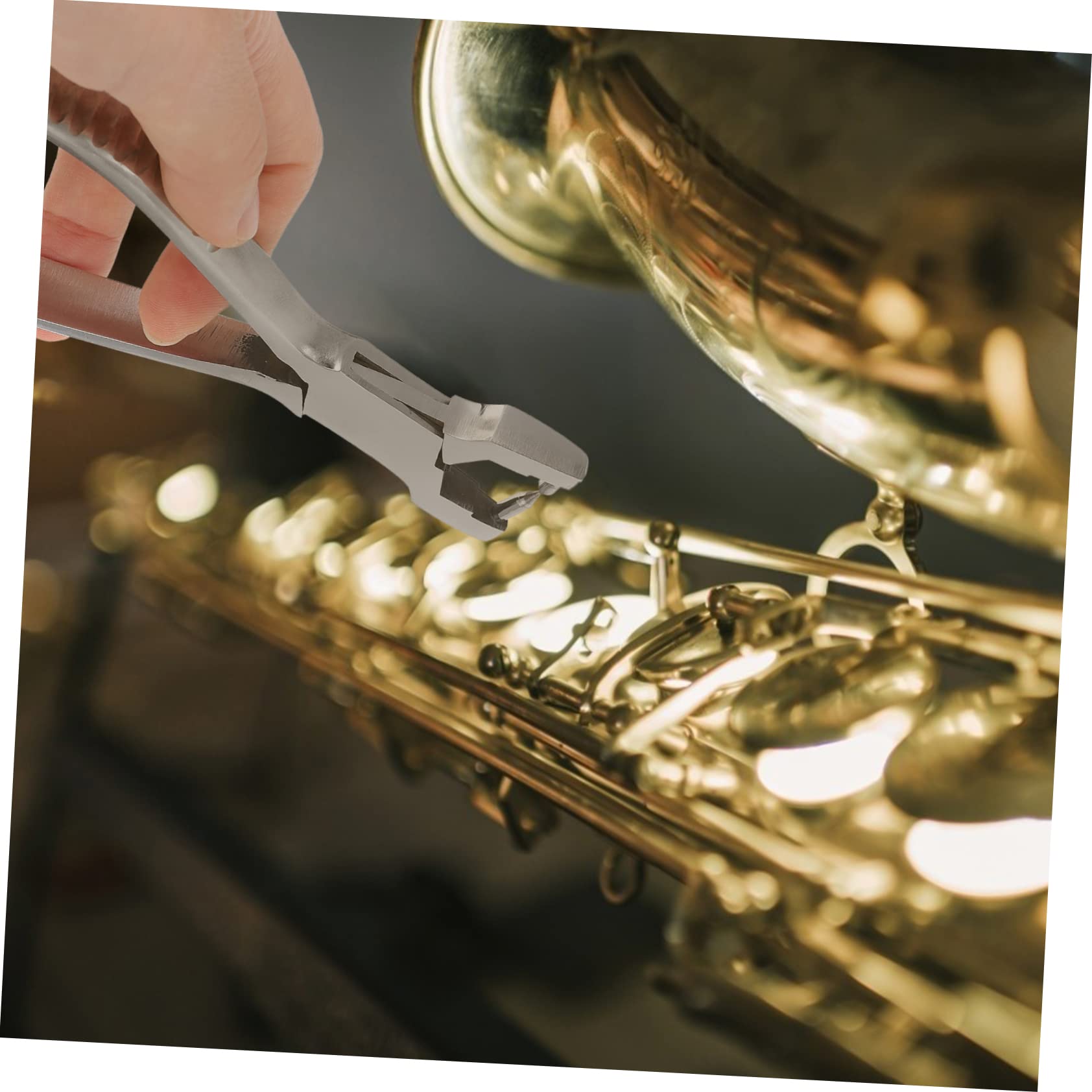 ibasenice 3kawałki Narzędzie Do Demontażu Instrumentów Muzycznych Ze Stali Nierdzewnej Profesjonalne Akcesorium Do Naprawy Saksofonów i Fletów z Ergonomiczną Rączką Antypoślizgową