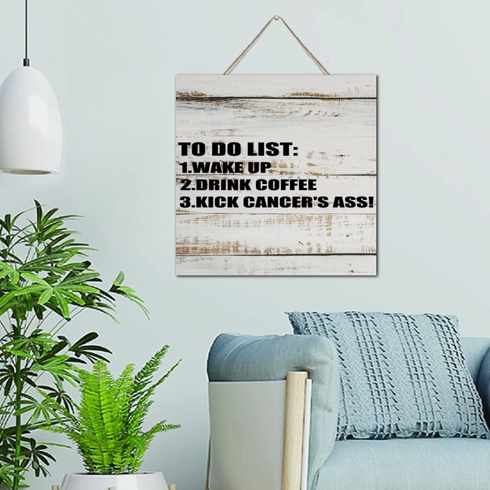 Plaque amusante en bois pour réduire le stress du bureau