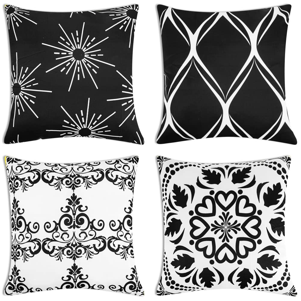 ARVOV Outdoor Waterproof Throw Pillow Covers, Tropical Plants Cushion Cover