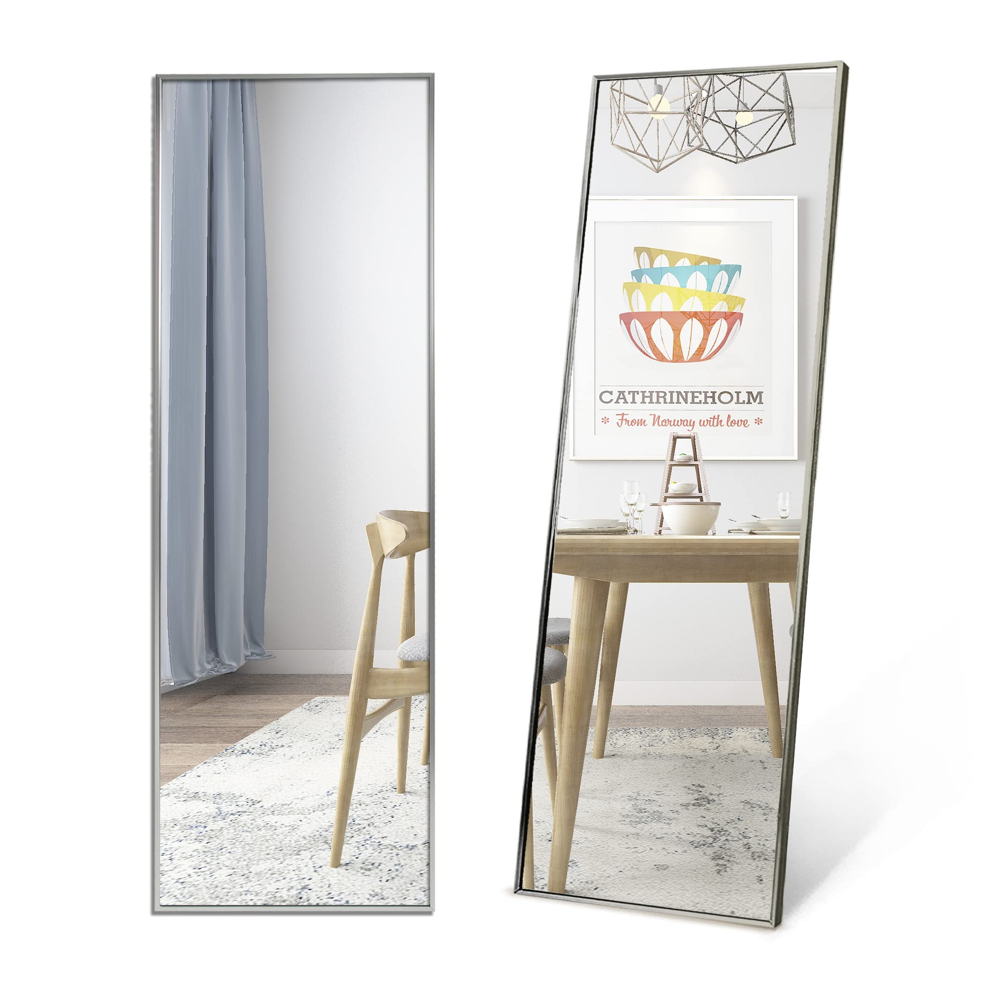 FLYMUHJIA Wall Mirror Full Length Full Body Mirror Floor Mirror with ...
