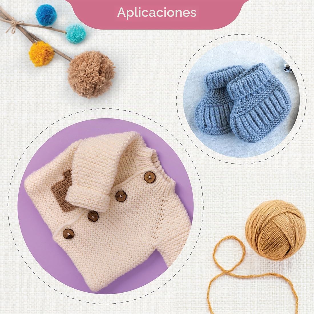 KnitPro Juego de agujas de tejer intercambiables: 7 alfileres circulares Indigo, puntas de 5 cm, 2 cables de nailon de 27 y 30 cm, 4 puntas, 2 llaves para cables, 3,3,5,4,4,5,5, 5,5,6 mm