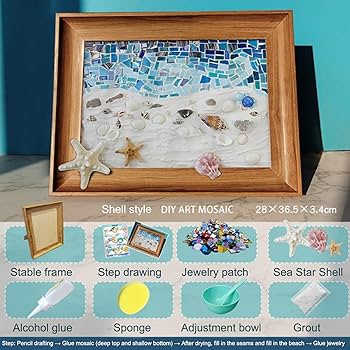 Amazon.co.jp: シーグラスアートキット,大人用シーグラスアート