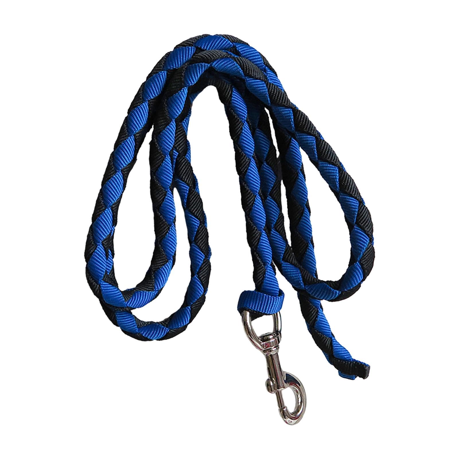 Cavallo Corda per Cavallo Fune di Conduzione Intrecciata con Gancio PP Robusta per Animali Adatta a Esercizi Equini Cura Animali Fattorie Ambienti INT, .5 Metri