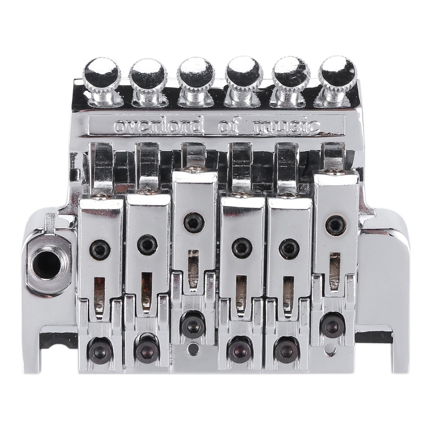 FLFL Un Conjunto De Sistema De Bloqueo De Doble Puente De Tremolo Tirado De Guitarra Eléctrica Puente De Cuerdas Accesorios De Guitarra Piezas De Puente Sistema Puente Guitarra