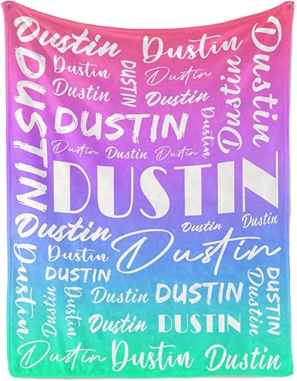 Name Blanket Personalized Name Blanket Customized Blanket with Name Text for Adult Kid Birthday Christmas Mothers Fathers Valentines Day Gift