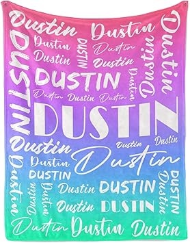 Name Blanket Personalized Name Blanket Customized Blanket with Name Text for Adult Kid Birthday Christmas Mothers Fathers Valentines Day Gift