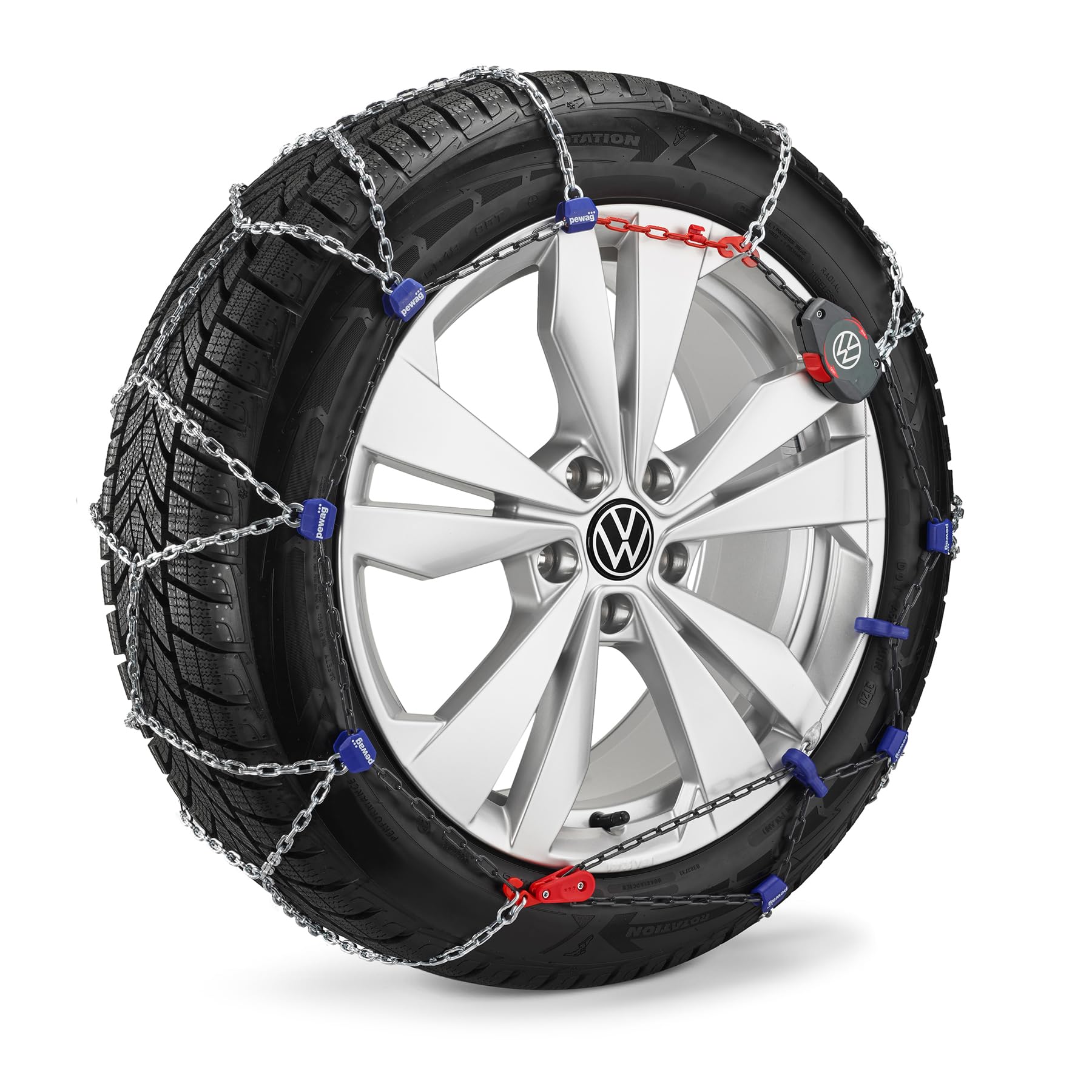 Volkswagen Servo 9, Łańcuchy Śniegowe, Oryginalne Akcesoria Zimowe, Do VW ID.4/ID.5, Do Opon 235/55 R19 i 255/50 R19, Nr części 000091387BN