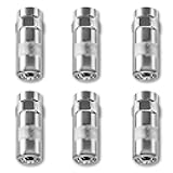 Joworthy 6 Pcs 49-16-2649 Grease Gun Couplers, for Milwaukee M18 & M12 Cordless Grease Guns High-Pressure Nozzle Tips Replacement – Fits 2448-20, 2449-20, 2450-20 Models