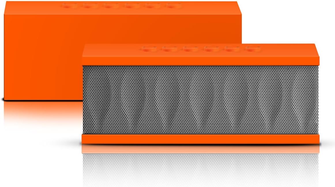 Photive CYREN Portable Wireless Bluetooth Speaker with Built in Speakerphone 8 hour Rechargeable Battery (Orange)