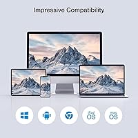 Vista 7 de EZCast Transmisor y receptor HDMI inalámbrico, 4K 30Hz, duplicación de pantalla y extensión para portátil/PC/PS5, rango de 98.4 ft