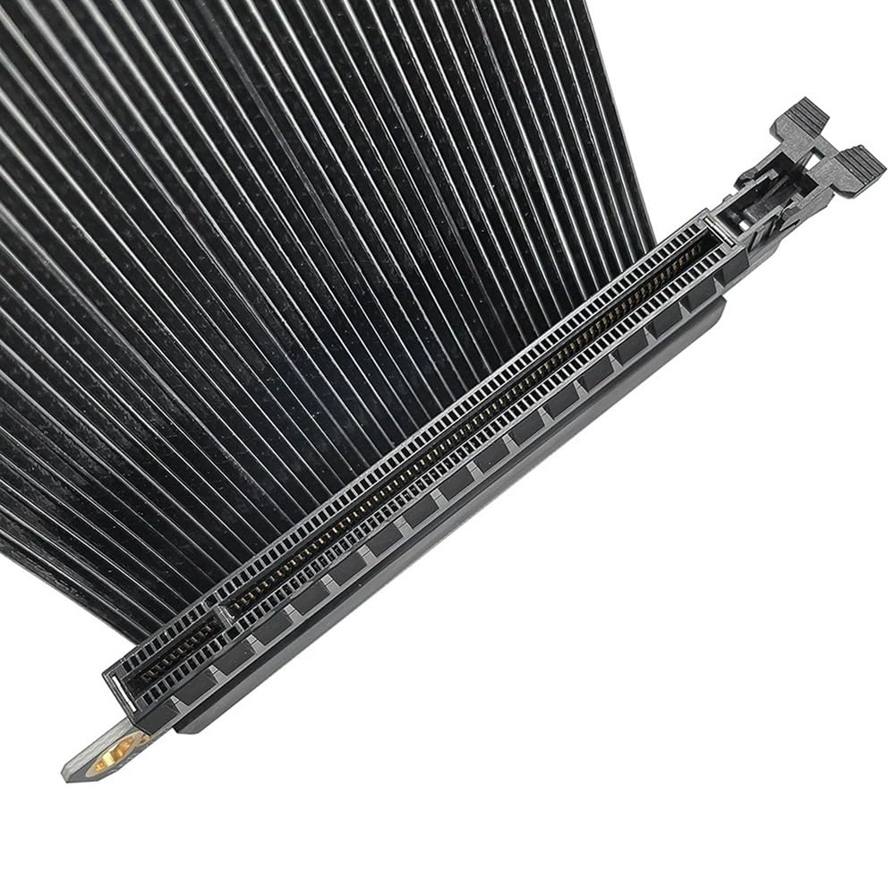 Premium PCIe 5.0 X16 pionowy kabel riser, posrebrzany ekranowany, do RTX5080, RTX4090, kompatybilny z ITX A