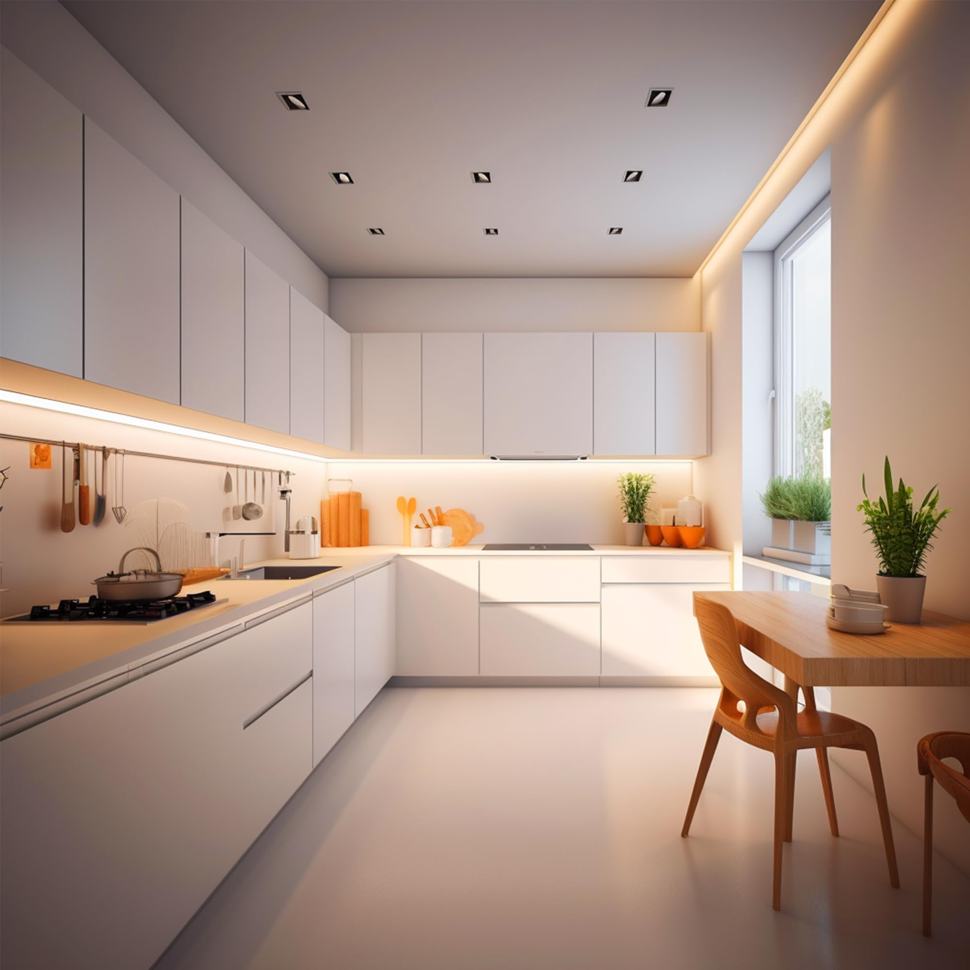 TTWAY Tira LED COB 20m, Tira LED 2700K con Fuente de Alimentación, Control Remoto, 384LEDs/M, DC24V, CRI 90+, 8mm Ancho, Tira LED Blanco Calido Regulables para Decoración del Hogar (2x10m)