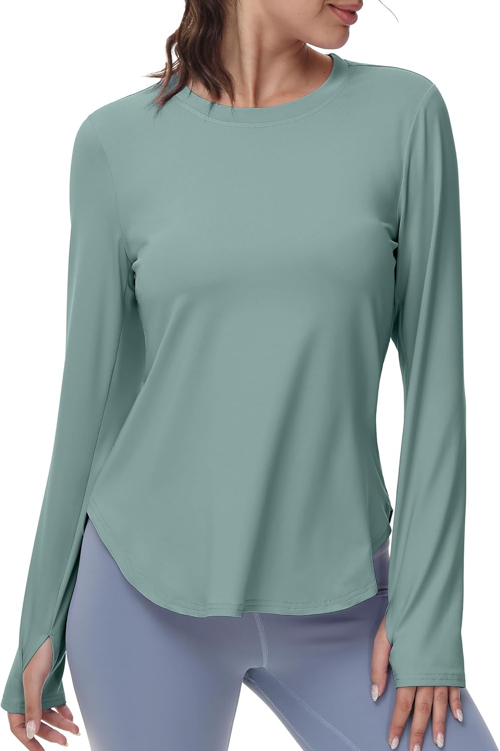 Women's Long Sleeve Workout Tops Running Yoga Athletic Hiking Casual Base Shirts Lightweight Quick Dry UPF 50+
