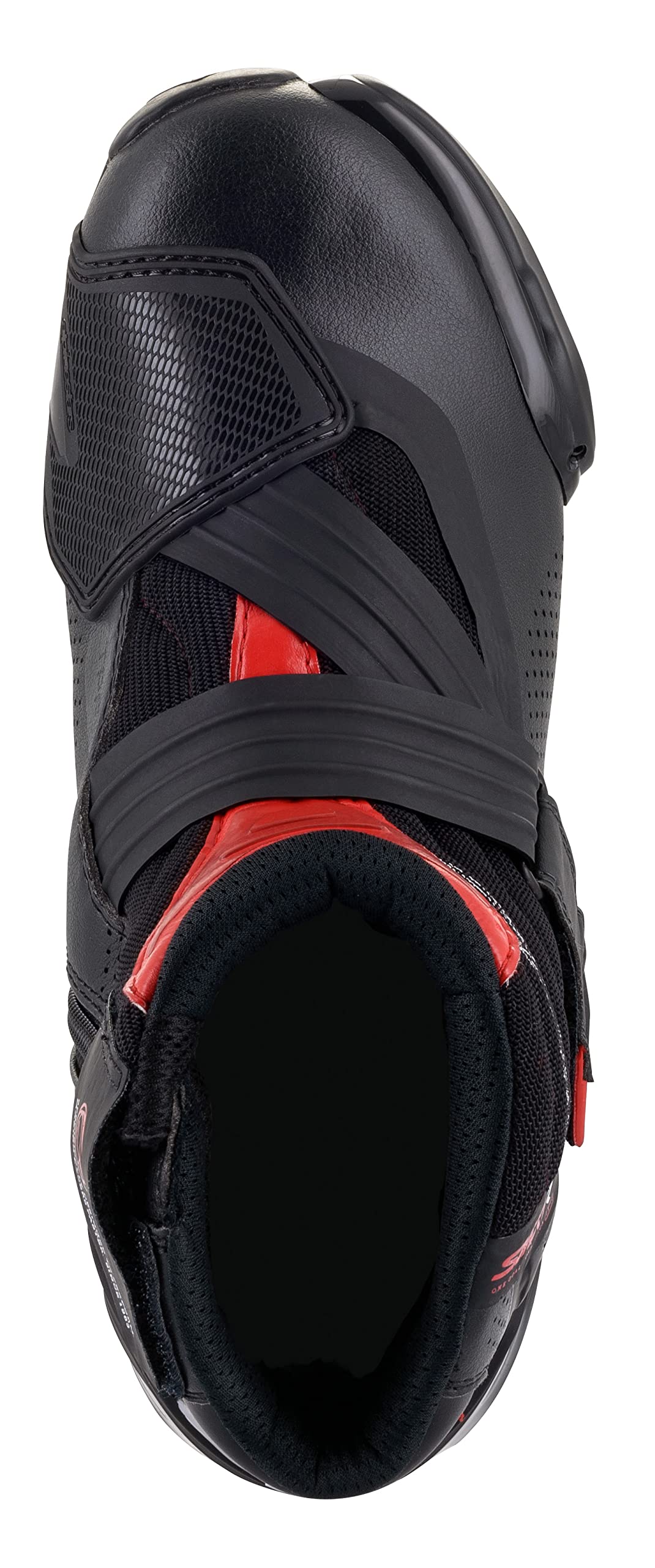 Alpinestars SMX-1 R V2 Vented Motorcycle Boots, Lightweight Microfiber Construction, Enhanced Airflow, Superior Grip - (45, Black/Red)