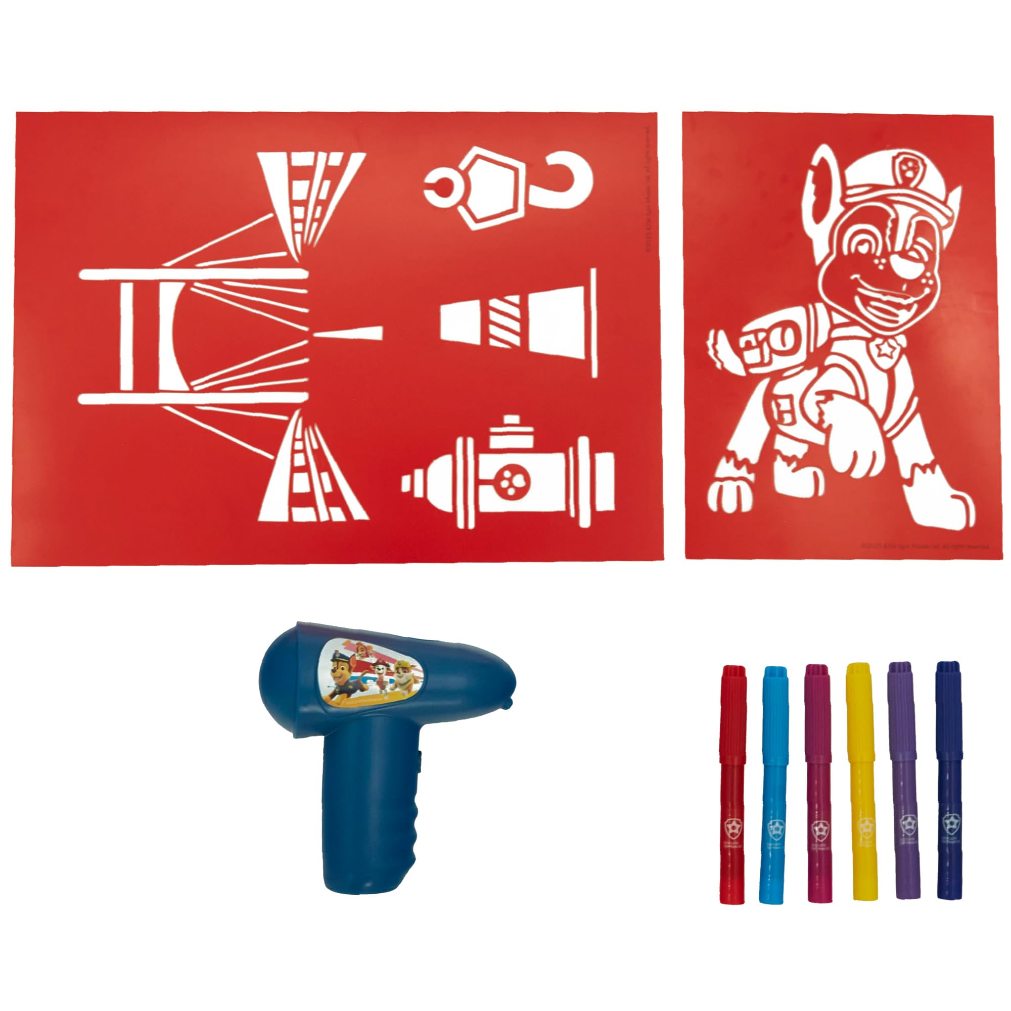 Paw Patrol Paint Your Own Figurines Art Craft Set, 4 Paw Figures, 8 Paints, Brush, Bookmark