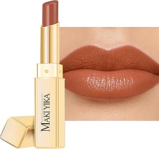 MAKI YIKA Moisture Light Brown Lipstick for Women Hydrate Lip Gloss for Dry Cracked Lips Weightless Glossy Lip Color Juicy Finish,MA050 Milk Brown