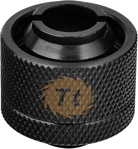Thermaltake Pacific DIY LCS 1/2" ID x 3/4" OD Compression Fitting Black Cooling CL-W030-CA00BL-A