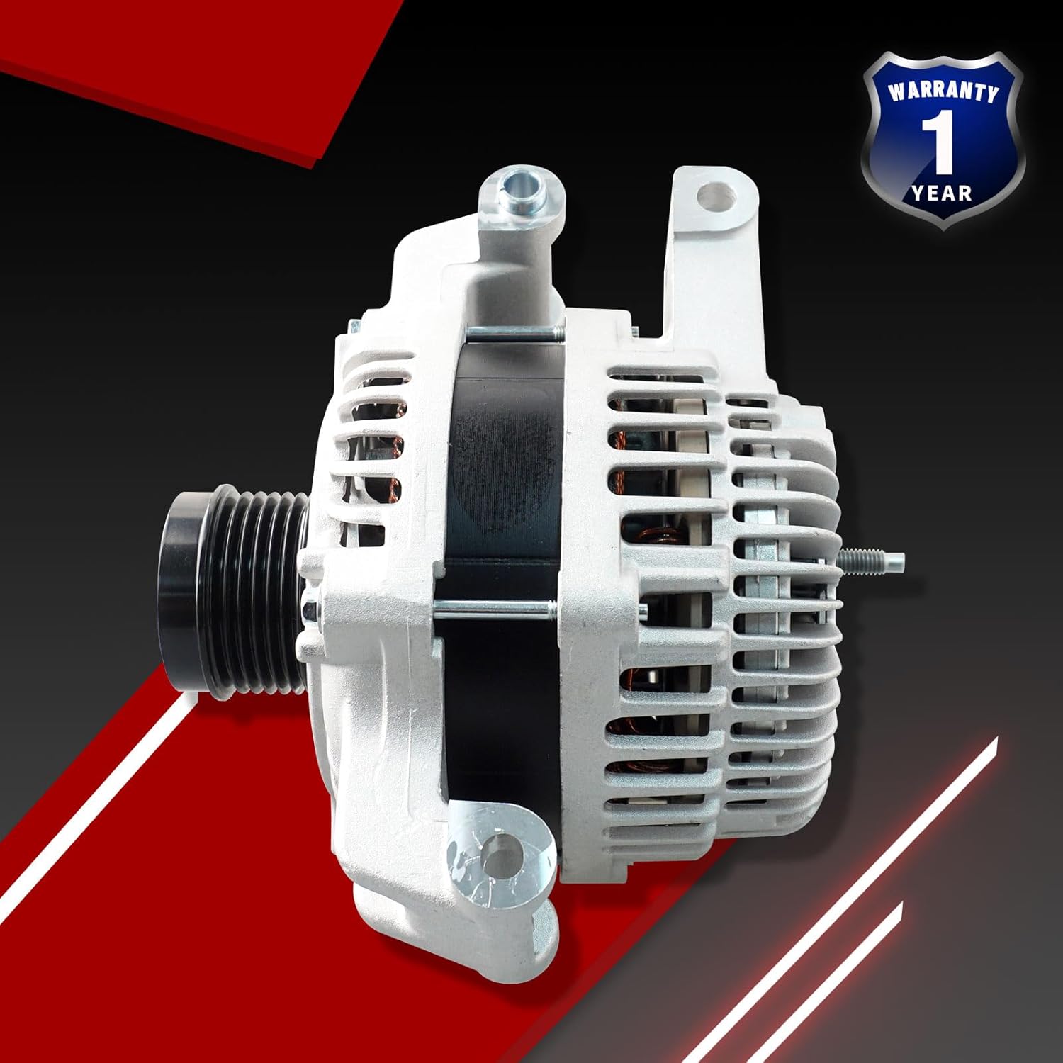 Alternator 11554N Compatible with Chrysler 200 2015-2017 Fiat 500X 2016-2018 Jeep Cherokee 2014-2019 Compass Renegade Ram ProMaster City 2.4L L4 Replace 56029624AA A002TX3581ZC A2TX3481